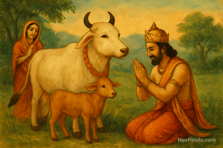 The Ancient Tale of Raja Dilipa and His Unshakable Cow Devotion
