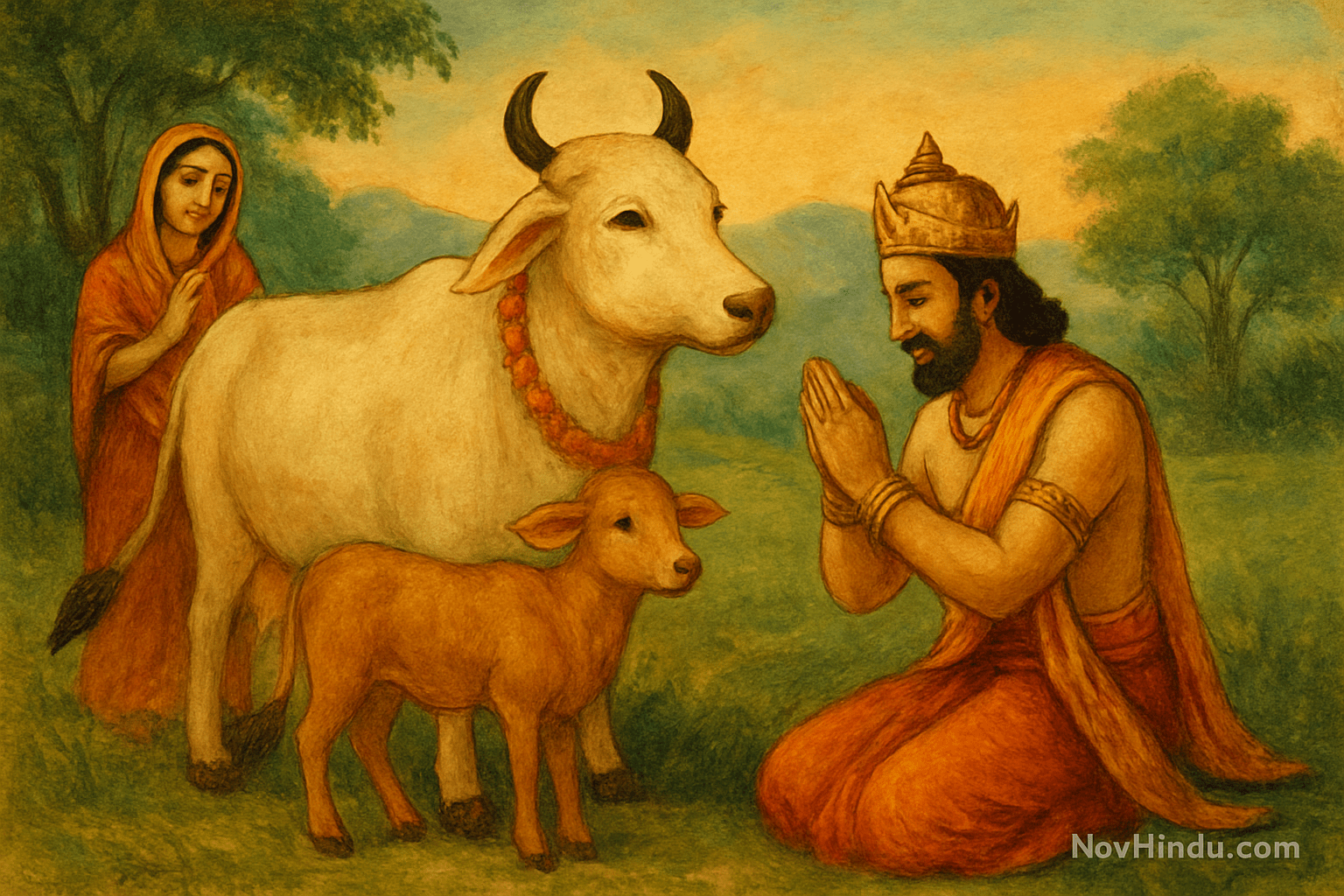 The Ancient Tale of Raja Dilipa and His Unshakable Cow Devotion