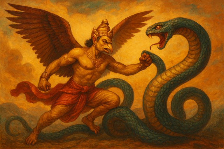 Nagas and Garuda – Why Were Two Brothers Bound by Enmity Instead of Love? 10 garuda and naga