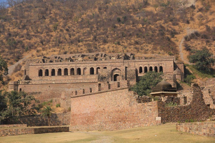 The ruins of Bhangarh Fort in the Rajasthan state…