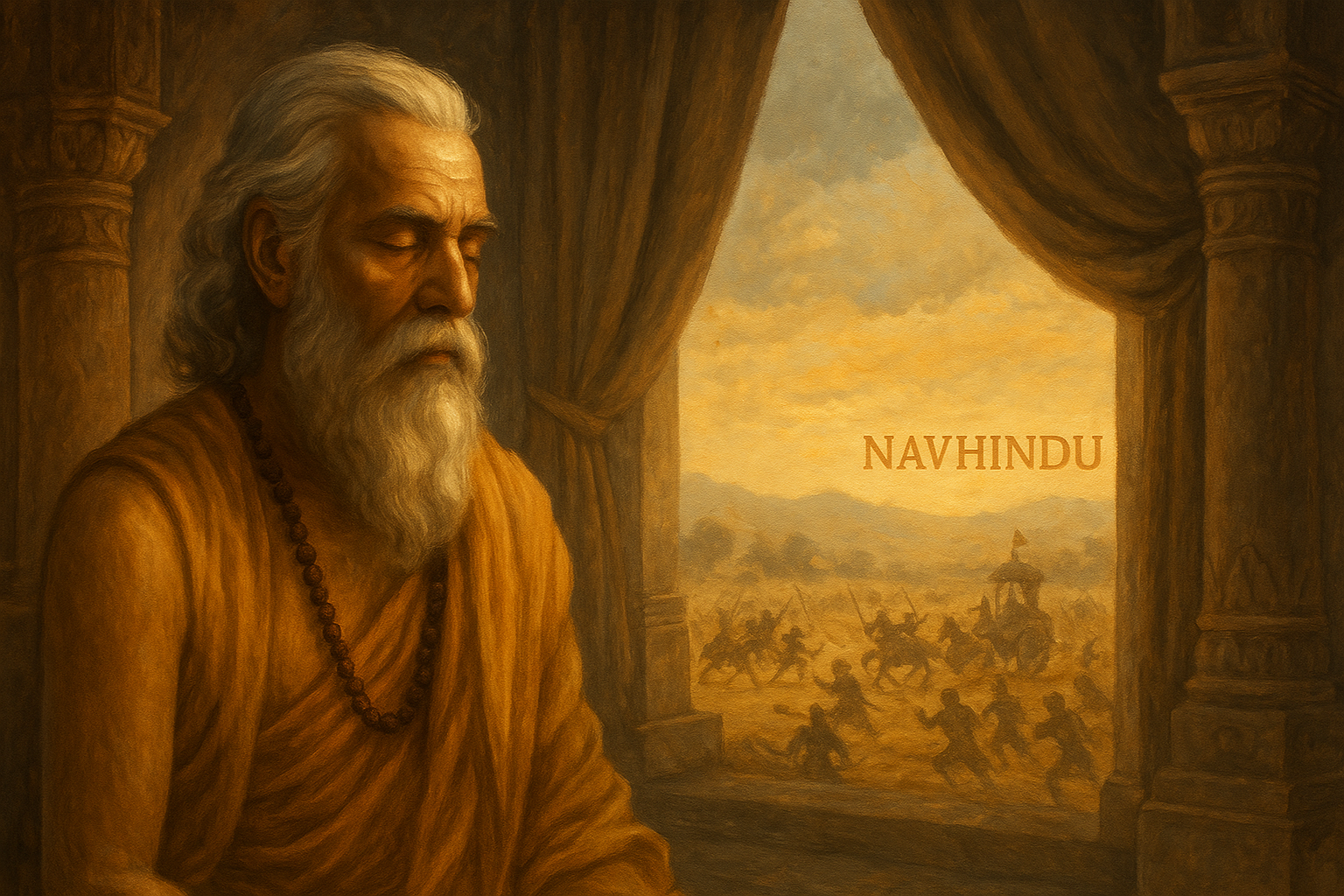 संजय की दूरदृष्टि: दिव्यदृष्टि की असली शक्तियाँ क्या थीं? 1 Sanjaya in meditation