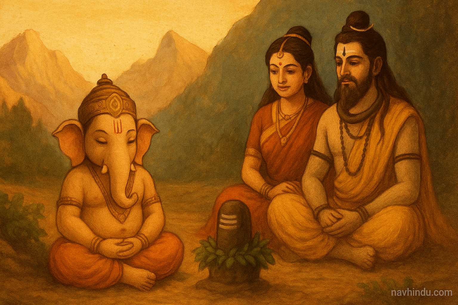 The Birth of Lord Ganesha: The True Story of How the Remover of Obstacles Was Born 1 ganesha shiva parvati