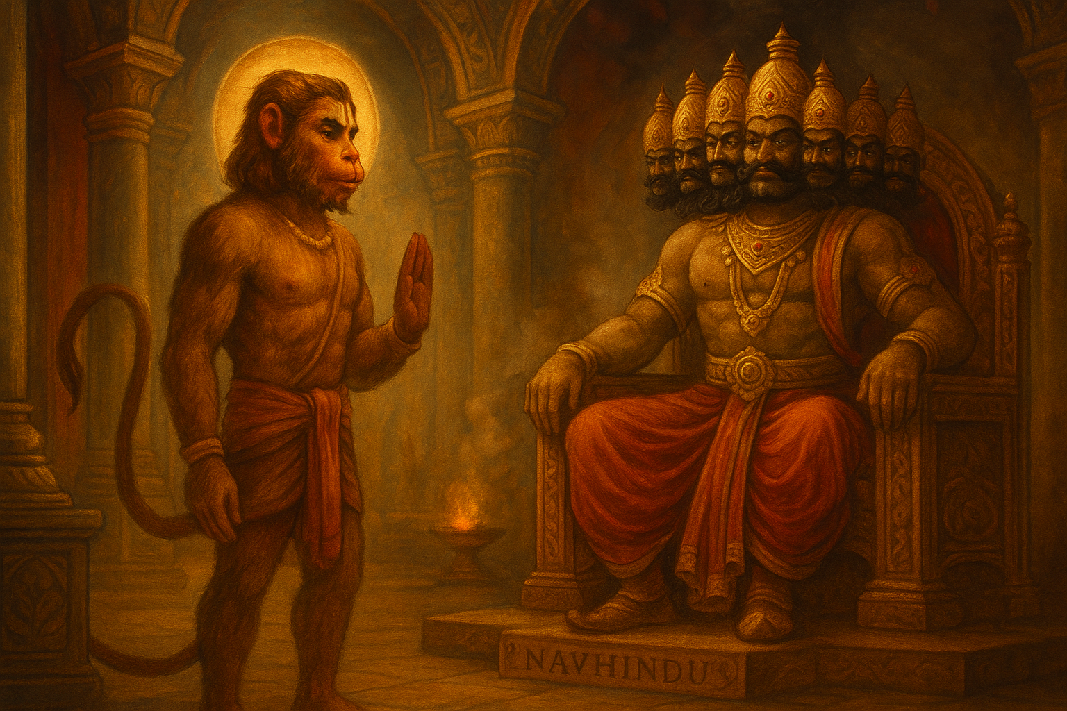 जब हनुमान मिले रावण से: सुंदरकाण्ड की अमर गाथा 1 hauman met ravana